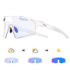 SCVCN Photochromic Bike Cycling Glasses UV400 Bicycle Riding Eyewear Sports MTB Outdoor Sports Golf Camping Driving Eyepieces