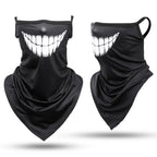 3D Skull Summer Bandana Hanging Ear Triangle Scarf Cycling Hiking Hunting Fishing Sports Bicycle Face Mask Neck Gaiter Men Women