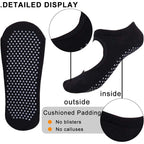 Backless Non-slip Fitness Pilates Socks Cotton Women Sport Yoga Socks Ballet Dance Slippers Barefoot Sock Workout for Gym