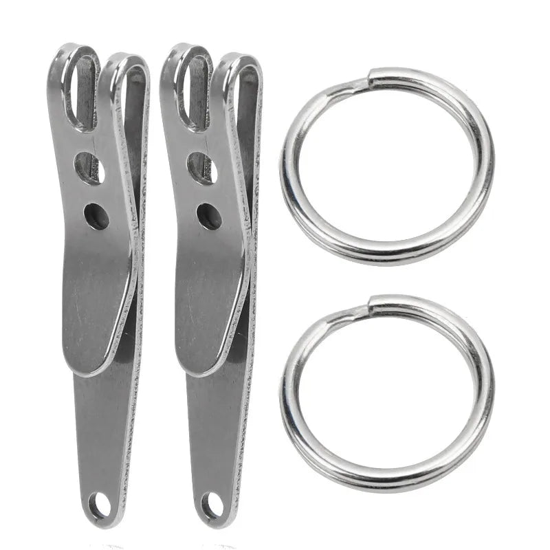 Outdoor Belt Clip Suspension Pocket Clip Key Holder with Keychain Mini Suspension Clip Keychain Pocket Clip