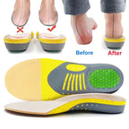 Orthopedic Insoles Man Woman Arch Support Flat Foot Correction Sports Camping Massage Breathable Sweat-absorbing Cushion Pad