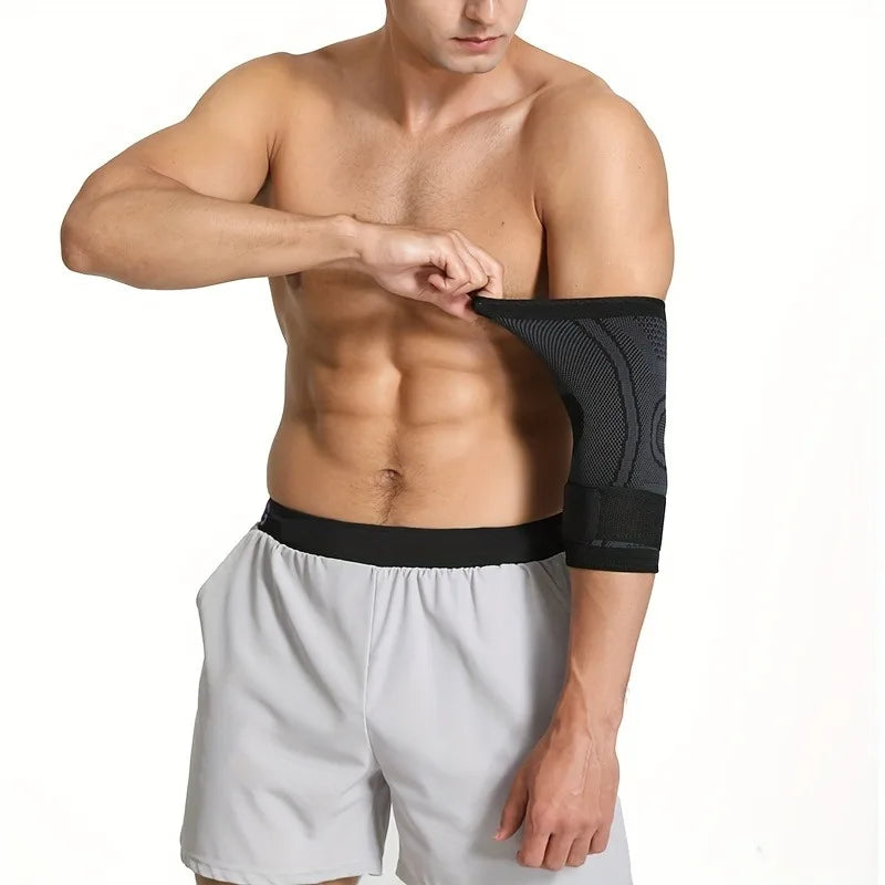1pc Sports Elbow Protector For Men And Women, Joint Sleeve Protector Arm Sheath, Tennis Elbow Belt Strap Pressurized Winding