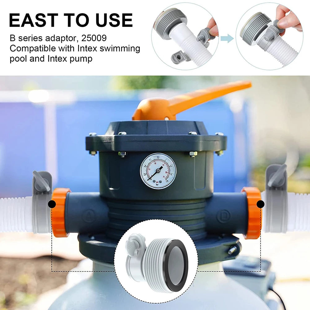 1.25 inch to 1.5 inch Pool Pumps Adapters for Intex Hose Connector Replacement for Intex Hose Pump Parts Connector Pool Parts