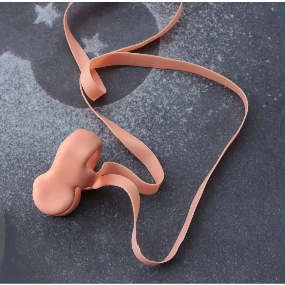 Swimming Nose Clip With String Latex Comfortable For Kids and Adults Pink