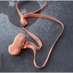 Swimming Nose Clip With String Latex Comfortable For Kids and Adults Pink