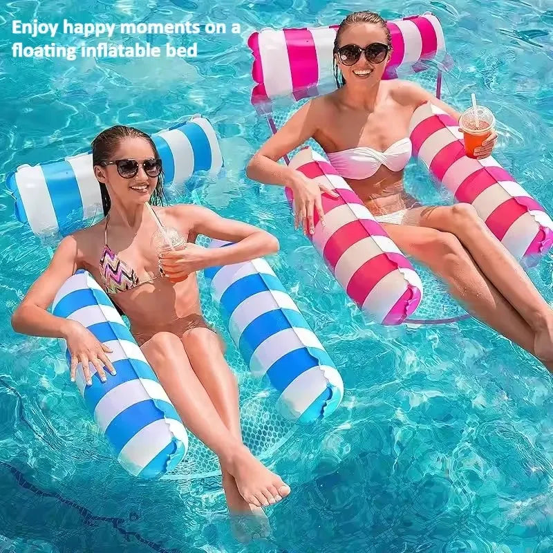 Inflatable Pool Floats Adult Size Water Hammock Floats for Swimming Pool Multi-Purpose Pool Floating Toys Pool Rafts Lounge