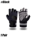 Men's and Women's Half Finger Cycling Gloves Anti Slip and Breathable Cycling Accessories Gym Exercise Wristband Gloves