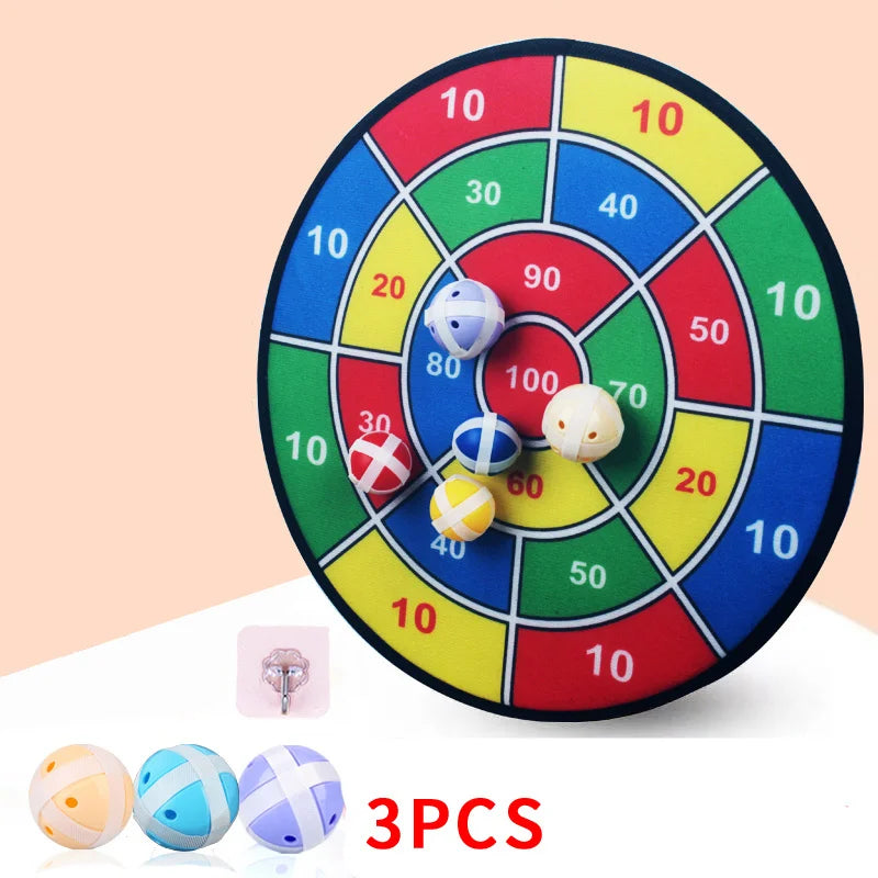Large Hard Board Children's Sticky Ball Toy Sticky Ball Indoor Dart Target Plate Outdoor Parent-child Suction Cup Ball