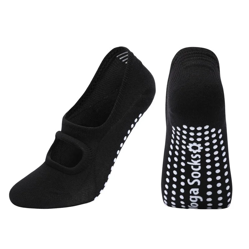 Backless Aerobics Pilates Socks Dance Trampoline Fitness Socks Floor Socks Invisible yoga Socks