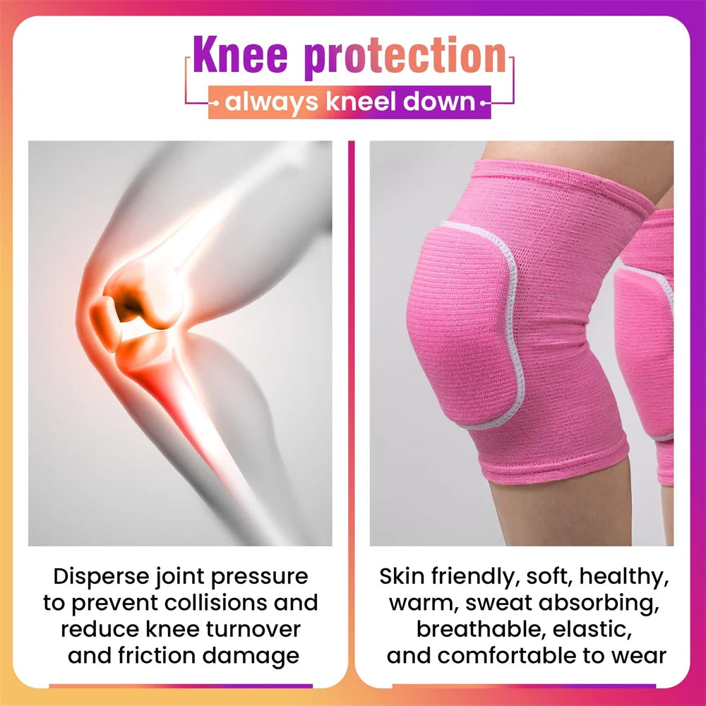 Volleyball Knee Pads for Dancers Men Women Kids Soft Breathable Knees Protective Football Dance Yoga Tennis Running Cycling Use