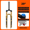 BOLANY Bike Air Fork 27.5/29inch 120mm Travel Oil Air Suspension Lightweight Magnesium Alloy Quick Release Bicycle Fork