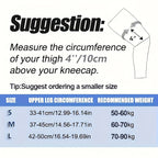 1pc Adjustable Compression Knee Brace with V-Shaped Cross Strap 4 Spring Side Stabilizers Breathable Knee Support for Stability
