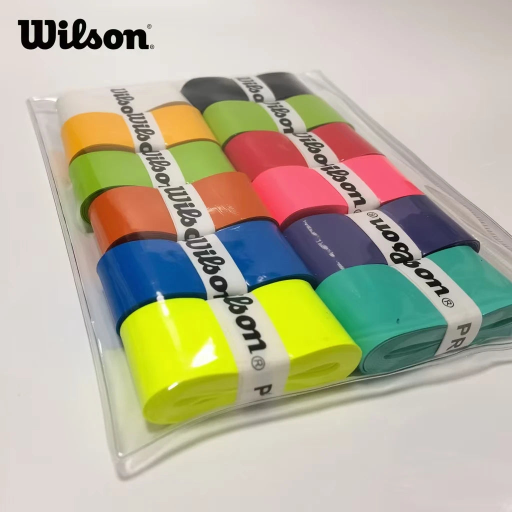 WILSON Tennis Racket Overgrip Sweat Band Absorption Grip PU Badminton Racket Handle Grip Tennis Griptape Padel Racket Grip