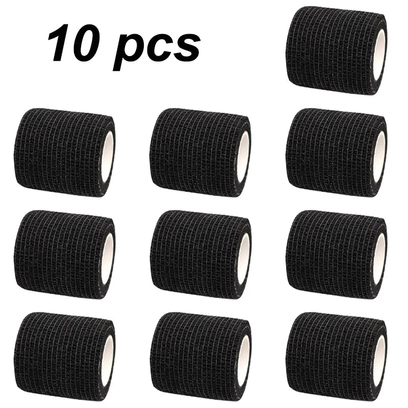 Black Colorful Self Adhesive Elastic Bandage 4.8m Sports Wrap Tape For Knee Support Pads Finger Ankle Palm Wrist Pet Tattoo