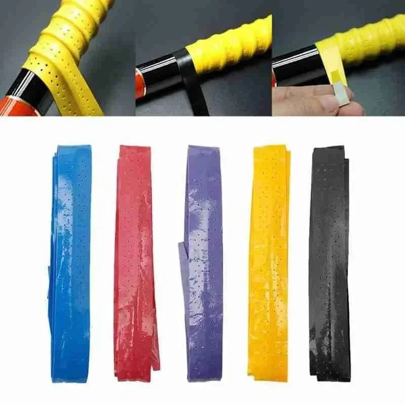 Racket Grip Tennis Handle Leather Wrap Premium Perforated Anti-slip Tennis Overgrip for Rackets Thickened Non-slip for Badminton