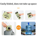 Camping Water Bag Outdoor Hiking Folding Water Bucket Bag with Faucet 8L Large Capacity Water Container Camping Supplies 캠핑용품