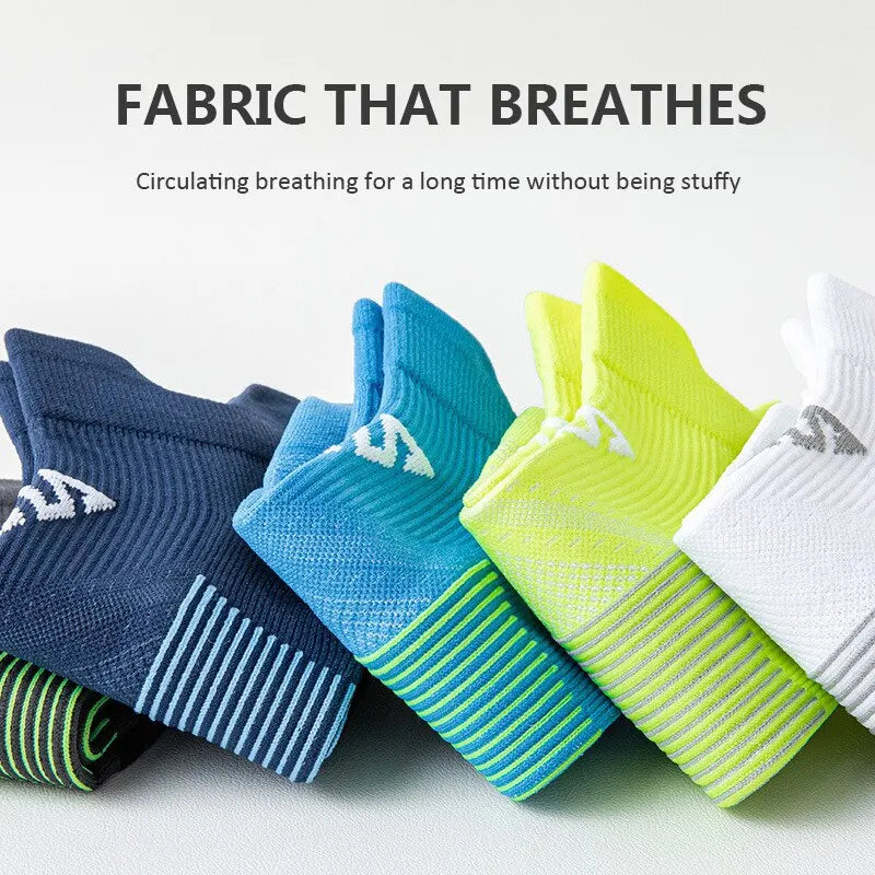 Professional Running Socks Quick Dry Breathable Marathon Socks Anti-Slip Fitness Gym Socks Sweat-wicking Women Men Cycling Socks