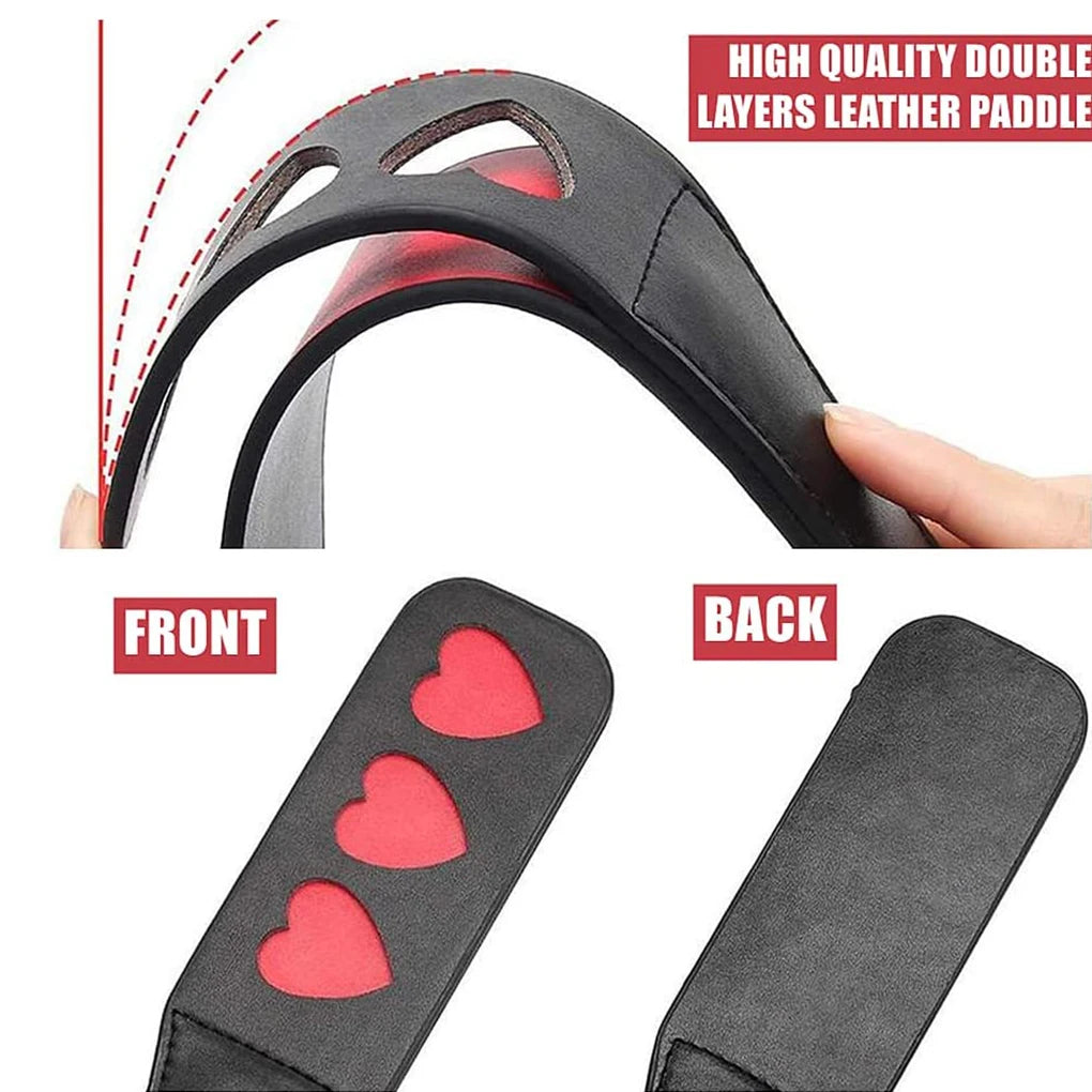 Horse Crop PU Leather Soft  Anti-slip Handle Riding Paddle Outside Game Play   Racing Horses Training Practice Tools