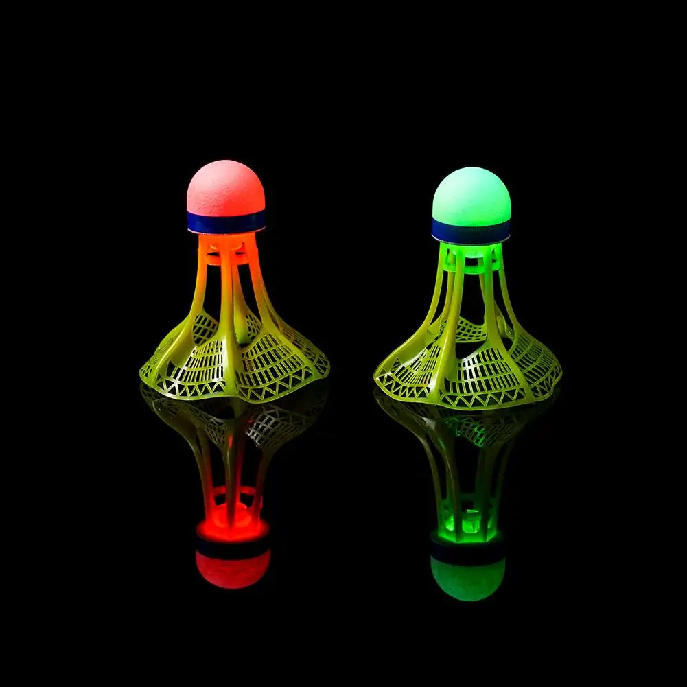 1/2/5 Pack LED Badminton Shuttlecocks -Lighting Glow In The Dark Badminton Birdies Badminton Practice Windproof Shuttlecocks