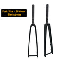 SL8 Full carbon bike fork, full internal cable alignment thru-axle rigid bike fork, spinal canal, carbon fibre reinforced.