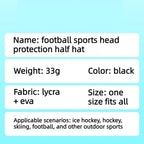 Professional Impact Guard Soft Helmet Football Headgear Padded Rugby Cap Goalkeeper Soccer Safety Gear Cycling Sport Men Women