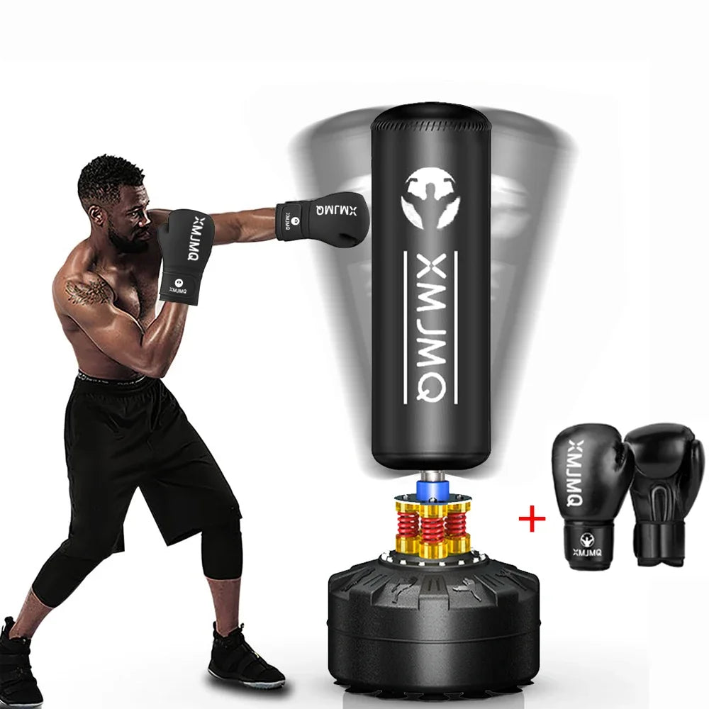 Standing boxing post with gloves, home fighting training sandbag, boxing bag with suction cup, holiday gift for sports men