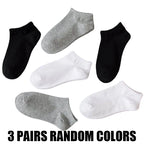1/3/10Pairs Men's Ankle Socks Soft Breathable Stretchy Solid Color Low Cut Casual Sports Socks for Women Comfortable Fashionable