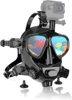 Diving Mask Full Face Snorkel Mask,180 Panoramic View Dry Top System Soft Silicone Adjustable Head Straps Comfortable Breathing Design Anti Leak With Drain Valve Max 98 Feet Deep For Adult Snorkeling Scuba Diving