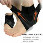 WRELS Adjustable Ankle Brace Compression Sleeve Breathable Support for Sports Running Basketball Sprain Recovery