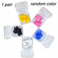 Portable Durable Silicone Swimming Waterproof Earplugs Soft and Noise Reducing Spiral Strap Collection Box Swimming Accessories