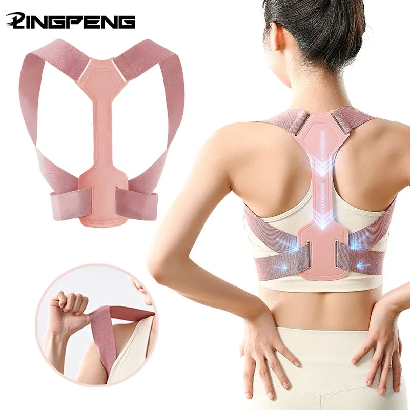 1PC Adjustable Rectify Posture Back Invisibility Breathable Posture Corrector Belt Support Belt Back Neck Brace Posture Training