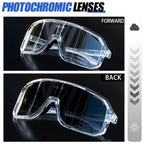 SCVCN Photochromic Cycling Glasses Cycling Sunglasses Bicycle Eyewear Sports MTB Outdoor UV400 Bike Goggles Sunglasses Eyepieces