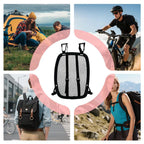Ergonomic Airflow Ventilation Backpack Spacer Breathable Mesh Quick Install Backpacks Ventilation Frame Sweat Reducing Hollow