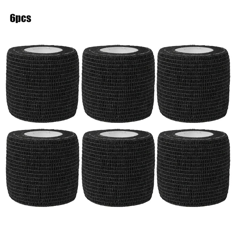 1/3/6/20PCS Black Self Adhesive Bandages Cohesive Elasticity Breathable Waterproof Bandages Sports Tape Wrist Ankle First Aid