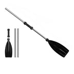 Recreational Aluminum Alloy Kayak Paddles Anti-twist Design Portable Boat Oars Lightweight Durable Fishing Boat Pulp Travel