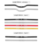MEROCA Bike Handlebar 25.4X540/580mm Aluminum Alloy Bicycle Riser Handlebar Straight/Swallow Cycling Accessories