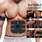 Charging Version/Abs Stimulator, Muscle Toner, Portable Muscle Trainer, Intelligent Wireless Fitness Apparatus For Men Woman