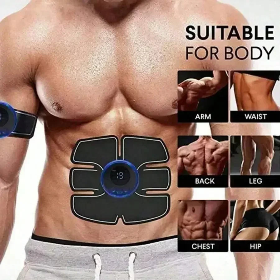 Charging Version/Abs Stimulator, Muscle Toner, Portable Muscle Trainer, Intelligent Wireless Fitness Apparatus For Men Woman