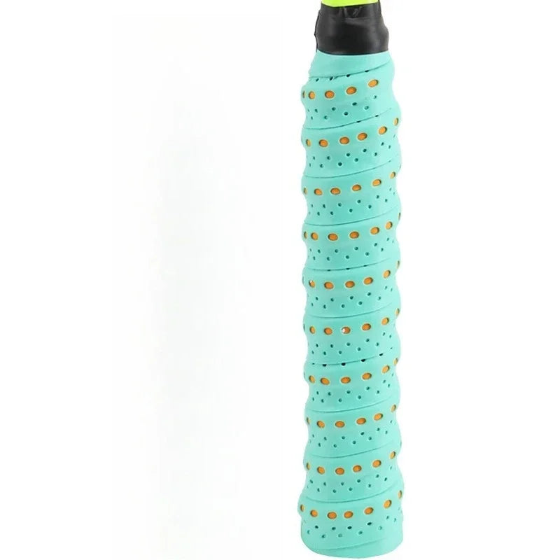 Shock Absorption Anti‑Slip Sport Overgrip Tape Sweatproof Grip Tape for Tennis, Badminton & Sports Equipment with Sweatband