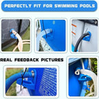 Pool Water Hose Holder 3Pcs Anti-Slip Tube Bracket Leak-Proof Swimming Pool Pipe Holders Accessories for Outdoor Garden Yard
