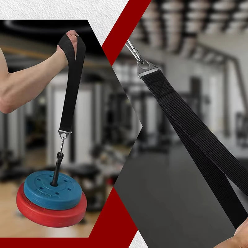 Fitness Arm Wrestling Training Strap Forearm Wrist Strengthener Arm Blaster Hand Grip Band For Gym Cable Machine WeightLifting