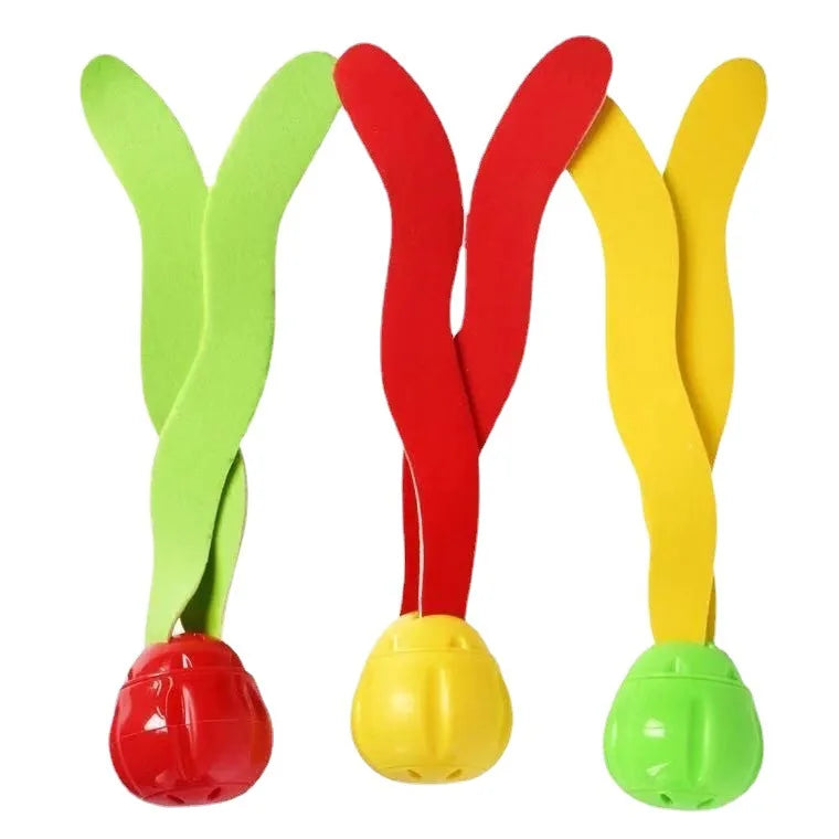 3 Piece Kids Sports Pool Toys Ocean Plant Shape Diving Toys Diving Swimming Training Pool Kids Accessories