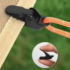 Tent Plastic Crocodile Clip Windproof Fixed Sunshade Rope Clip Suitable for Outdoor Hiking Camping Accessories Fastening Tool