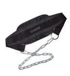Weight Lifting Dip Belt Neoprene Back Gym Belt with Chain for Fitness Bodybuilding Pull up Strength Training Load Waist Strap