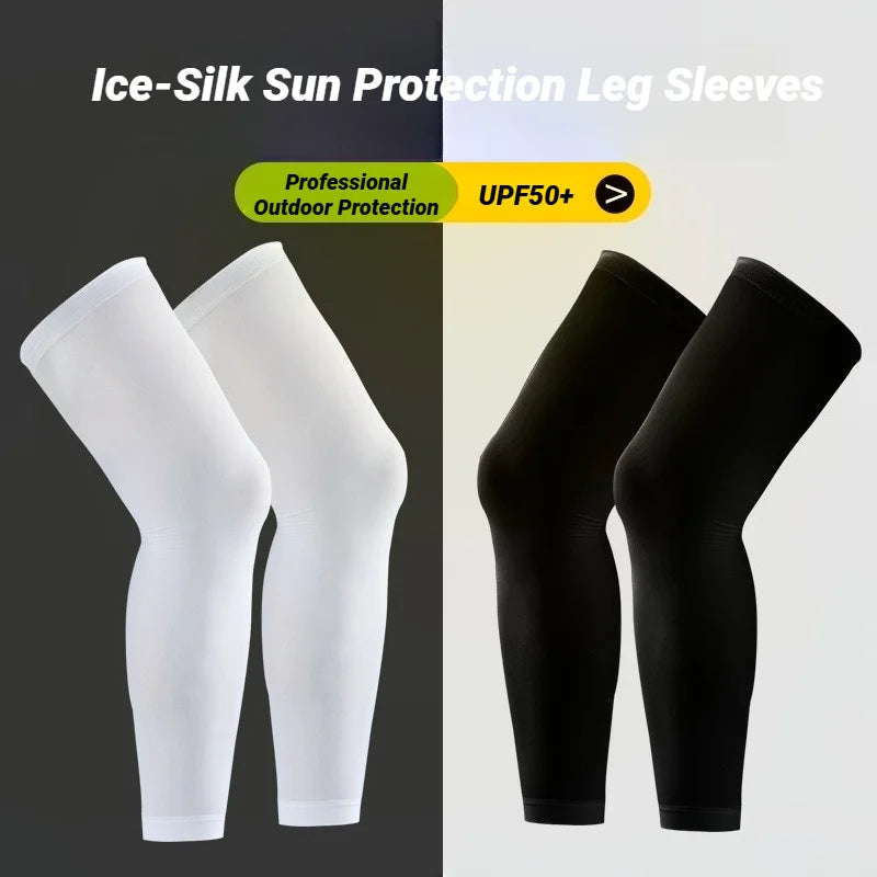 Summer Cycling Leg Compression Sleeves Outdoor Sports Quick Dry Knee Protection Leggings Running Basketball Anti Legs Non-Slip