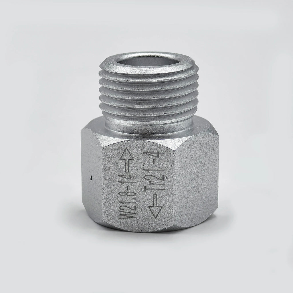 CO2 Cylinder Soda Water Accessories TR21-4 to W21.8-14 Convert Adapter For Aquarium Fish Homebrew Beer Corny Keg Co2 Accessories