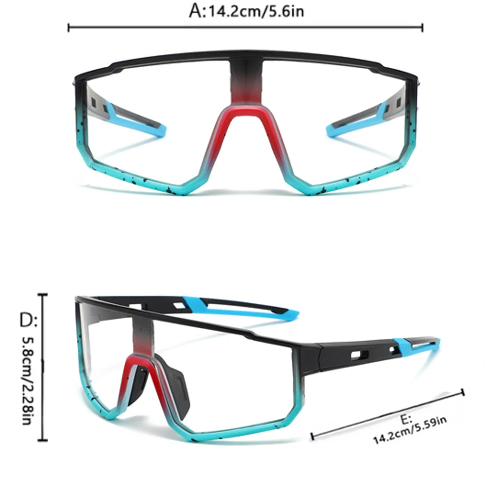 New UV Protection Photochromic Cycling Glasses Bicycle Eyewear Men Women Mtb Bike Hiking Fishing Sports Sunglasses