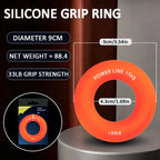 Silicone Hand Trainer Finger Gripper Ring Hand Power Gripper Ring Stress Relief Gym Home Workout Exercise Fitness Equipment
