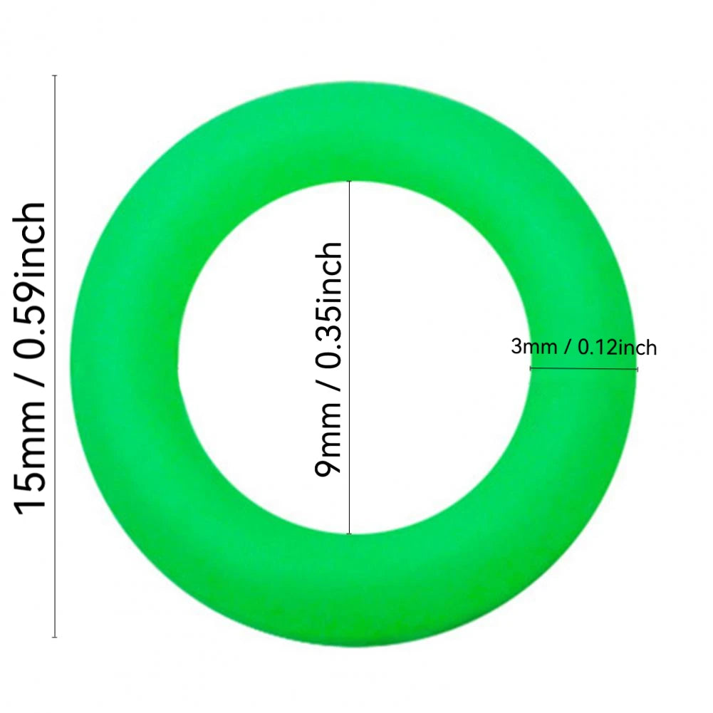 30/50 Pcs Outdoor Multifunctional Ground Nail Fluorescent Circle Luminous Silicone Ring Camping Tent Sky Curtain Nail Ring