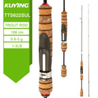 KUYING TETON Spinning Casting Rod For Fishing Lure Rods BFS Pole Carbon 0.8-8g 1-8lb FUJI Parts Baitcaster